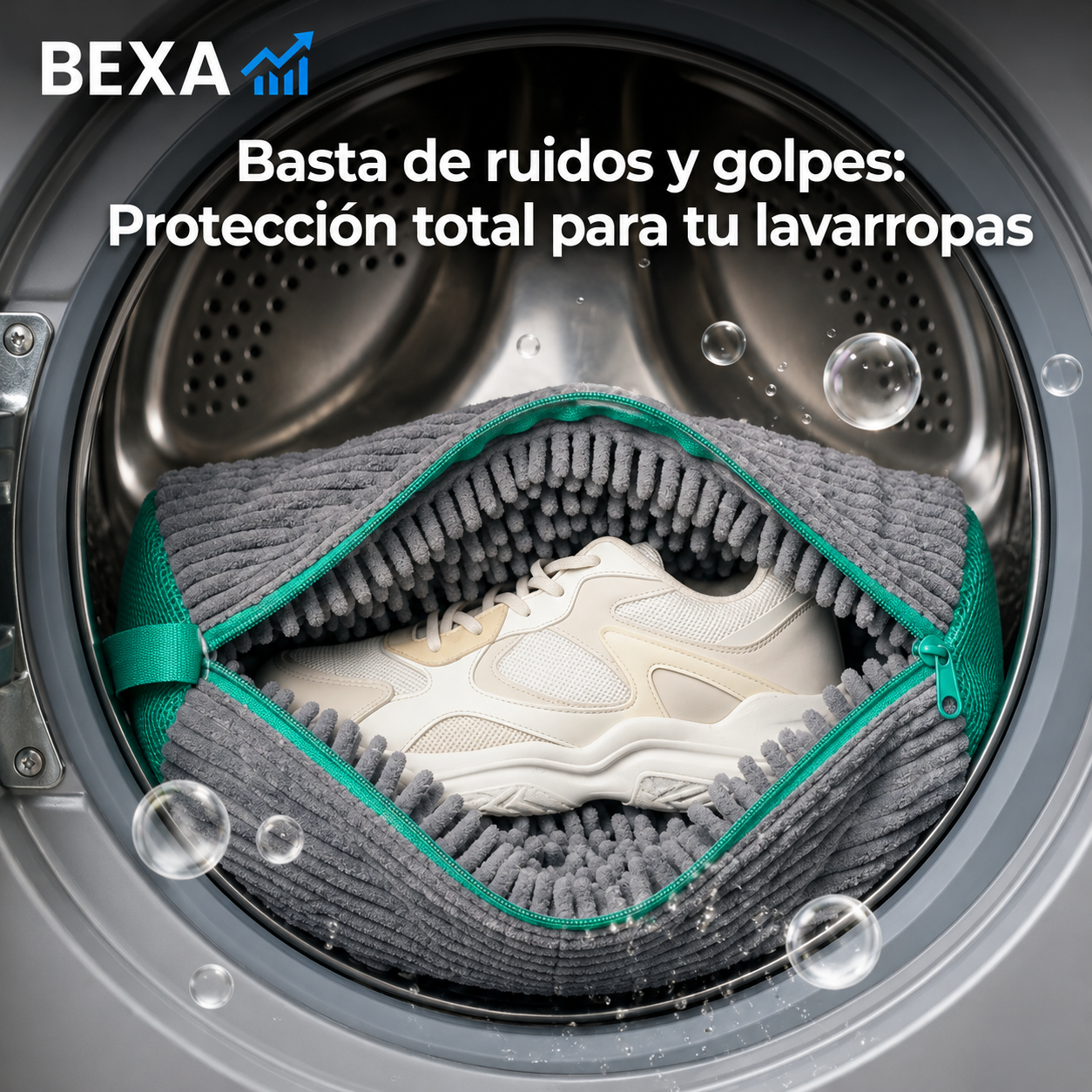 Bolsa protectora de zapatillas para lavarropa